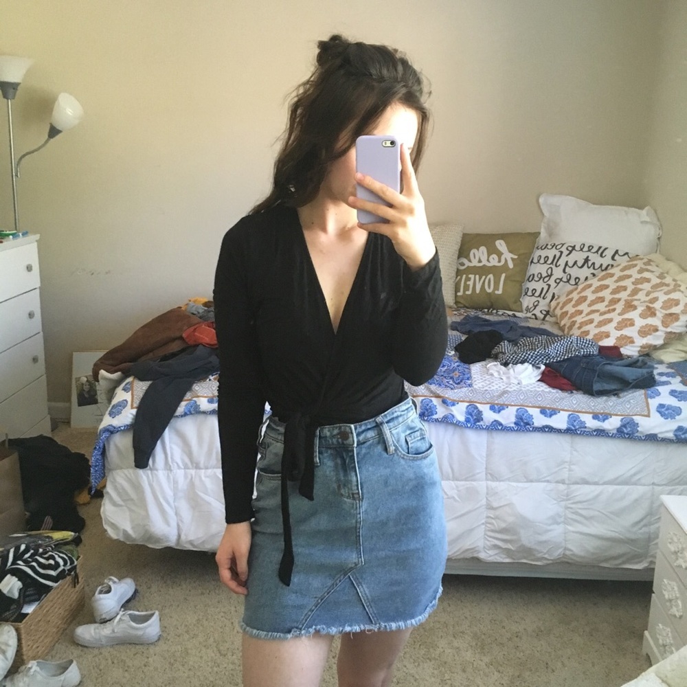 Brandy Melville-esque Wrap Top